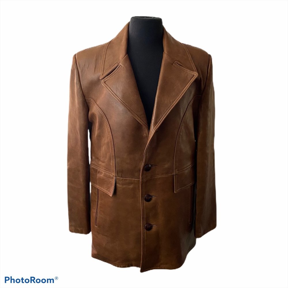 VTG Gary Gordon Out Wear Leather Coat 42